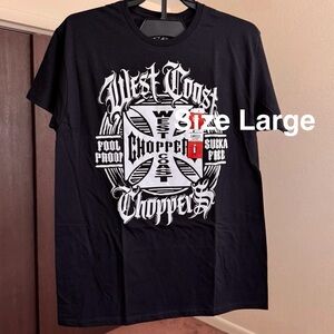 West Coast Choppers, Men's & Big Men's Graphic Tee Shirt, Large